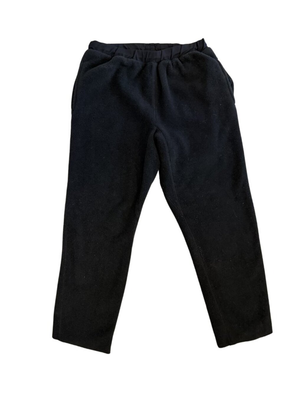 Vintage 90s REI Fleece Drawstring Pants Black Size Medium
